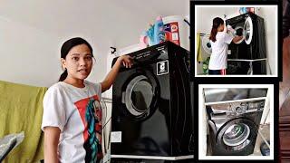 HOW TO USE AN AMERICAN HOME WASHING MACHINE AND DRYER.