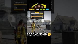 Best Fire Button Size In Free Fire | 2gb, 4gb, 6gb Ram Sensitivity | #shorts #trending