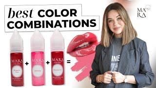 Color Combinations for a LIP BLUSH | Mara PRO Lip Pigments Collection