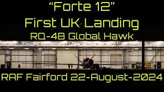 First ever RQ-4B Global Hawk to land in the UK RAF Fairford 22-August-2024 History is made. #flights