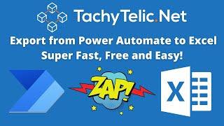 How to easily export from Power Automate to an Excel file without premium actions or apply to each.