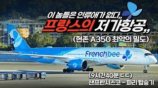 프랑스의 저가항공,, 사상 최악의 이코노미 밀도,, 프렌치비 A350-900 탑승기