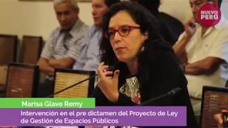 Marisa Glave sustenta Ley de Espacios Públicos en Comisión de Descentralización