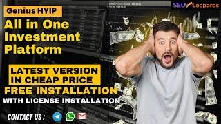 [Full Latest Version] Genius HYIP - All in One Investment Platform (In Cheap Price)