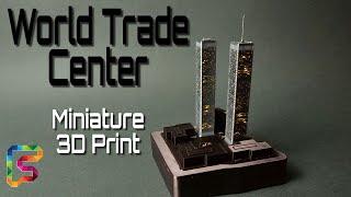 Beautiful 3D Printed World Trade Center Miniature