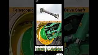 Telescopic doulble cardan drive shaft #solidworks#mechanism #cad#tractor #trending #johndeere