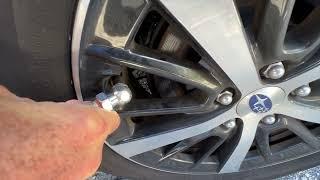 How to inflate car tire with air compressor
