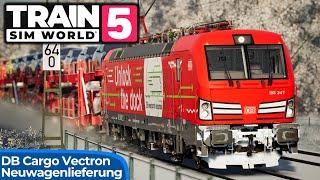 AUTOTRANSPORT: Neuwagen für Österreich | TRAIN SIM WORLD 5 | DB Cargo Vectron – Unlock the Dock