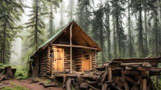 Full Year of Wilderness Living Log Cabin, Build Log Cabin, Fishing, Hunting & Outdoor Cooking