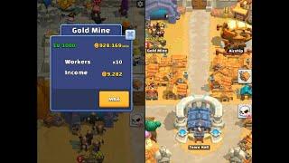 Wild Castle TD Grow Empire - Gold Mine - Level Up To Max