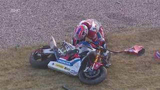 8H of Oschersleben - Impressive crash for Greg Leblanc Honda#111