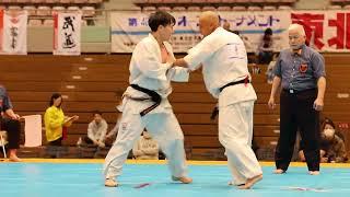 【新極真会】第40回東北空手道選手権大会　3位決定戦　小柳一幸vs碓井陸斗　 SHINKYOKUSHINKAI KARATE