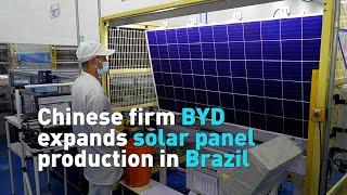 Chinese firm BYD expands solar panel production in Brazil