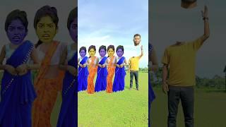 Cute bhabhi vs blue boudi correct head matching With Jhuthi khai thi kasam trending song #ytshorts