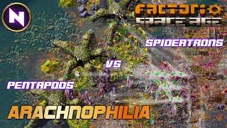 WAR ON GLEBA; Artillery/Spidertrons VS. Pentapods/Stompers | 32 | Factorio SPACE AGE