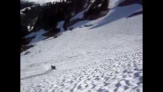 Jimmy's Fast Glissade off Hidden Lake Peak