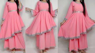 New style High low kurti cutting and stitching/up down kurti/up down/ latest kurti cutting stiching