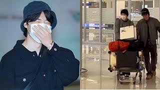 Carrying suitcases, BTS' Jimin and Jungkook were spotted arriving at the airport, where did they go?