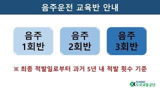 [도로교통공단] 특별교통안전교육│음주운전자반 교육 안내