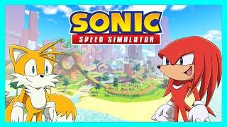 Knuckles and Tails play Sonic Speed Simulator!