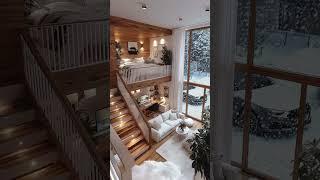 Snowy Loft Living ️ | A Minimalist's Dream Escape"#naturelovers #ytstudio