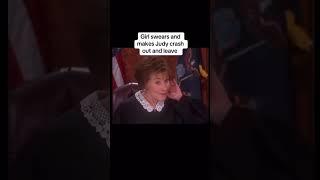 She cussed infront of her