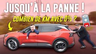 Renault Scenic électrique: Quelle distance peut-on parcourir avec 0% de batterie ?