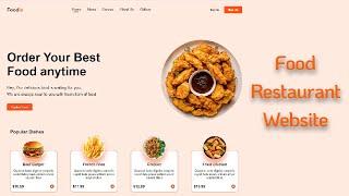 Food Delivery Website Using Html and Css