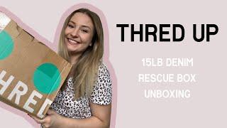 THRED UP 15LB DENIM RESCUE BOX UNBOXING | STYLEDBYCARLI