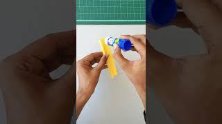 Easy paper plane rocket , how to make paper plane , Jet plane made from paper & straw