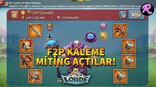 Lords Mobile 700m'lik F2P Kaleme Mitik Setli Kaleler İçtima Açtılar! Savunma'da Neler Yaptım?