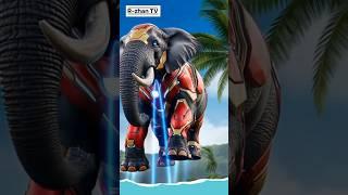 elephant vs Ironman #shorts #ai