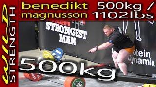 Benedikt Magnusson 500kg Deadlift World Record