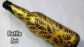 Bottle Art | Bottle Decoration Ideas | Bottle Painting | Bottle Art Simple Design |Simple Bottle Art