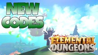 6 CODES in ELEMENTAL DUNGEONS (ROBLOX)