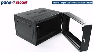 Penn Elcom R64xx RHF   Double Hinged Wall Mount Rack Enclosure