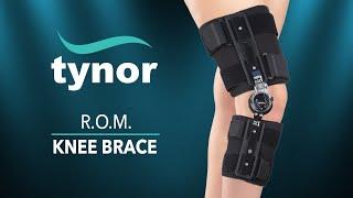 Tynor's R O M Knee Brace (D10) for immobilization to the knee and multiple orthopedic problems