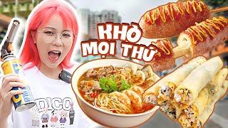 Ăn sập cổng trường Văn Lang với phô mai tan chảy. Siêu phẩm lẩu ly chua chua cay cay! FOOD CHALLENGE