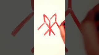 Easy Heart Drawing #trending #Drawing techniques#Acrylic markers@YouTube #Mk Arts @MK_ARTS10