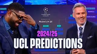 UCL Bracket Predictions from Kate Scott, Jamie Carragher, Micah Richards, & Peter Schmeichel 