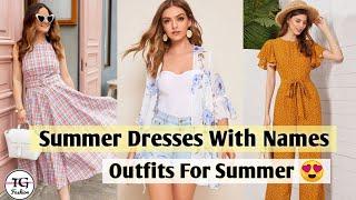 Summer Dresses 2024 |Summer Outfit Ideas| Summer Dress For Women|Types Of Summer Dresses With Names