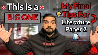 Literature Paper 2- The Hardest English Exam Made Easy- Final Tips