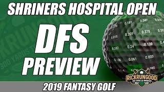 Shriners Hospital Open DFS Preview & Picks 2019 - DraftKings