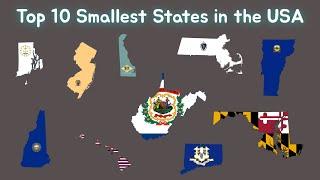 Top 10 Smallest States in the USA | Fan Song by Kxvin