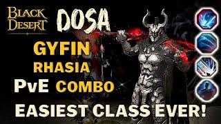  BDO | Easiest Class Ever | K-Pipe Boi | Dosa Gyfin Rhasia PvE Combo Guide |