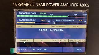 ACOM 1200s Linear Amplifier Key Down Carrier Test G3VM