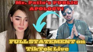 Mr. Patlo Publicly Apologizes to Reshma for Abuse on TikTok Live | Full Statement