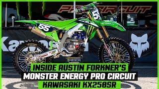 Inside Austin Forkner's 2023 Monster Energy Pro Circuit Kawasaki KX250 | Vital MX Pit Bits