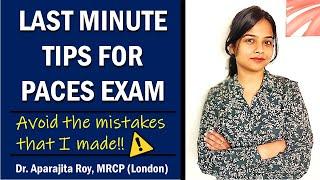 MRCP UK PACES Exam Last Minute Tips before your Exam Day