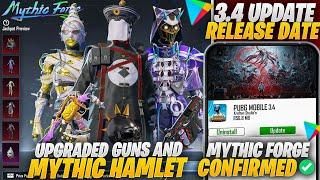 Mythic Forge Confirmed  Rewards | Mythic Helmet and Guns? | 3.4 Update Official Release Date |Pubgm